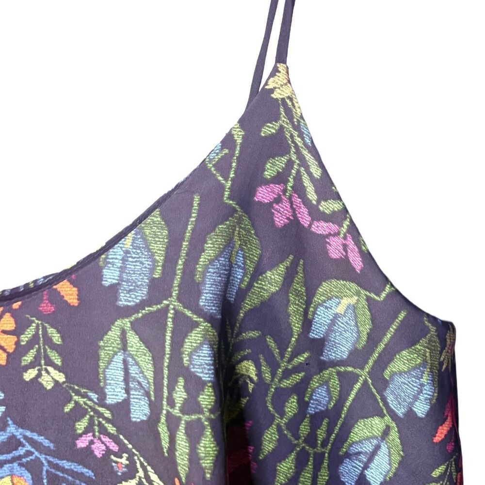 Charles Henry Floral Romper Womens 8 Black Boho Festival Fairy Grunge - Picture 4 of 7